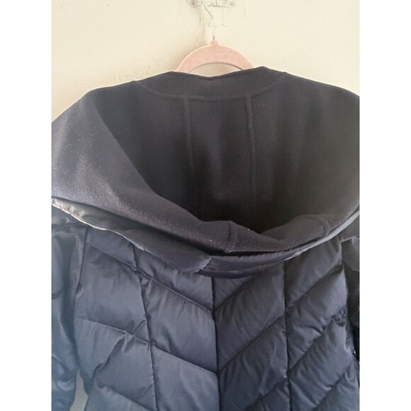 Ports Down Open Front Coat Wool Cashmere Shawl Collar Size Large Goose Down - Picture 4 of 7